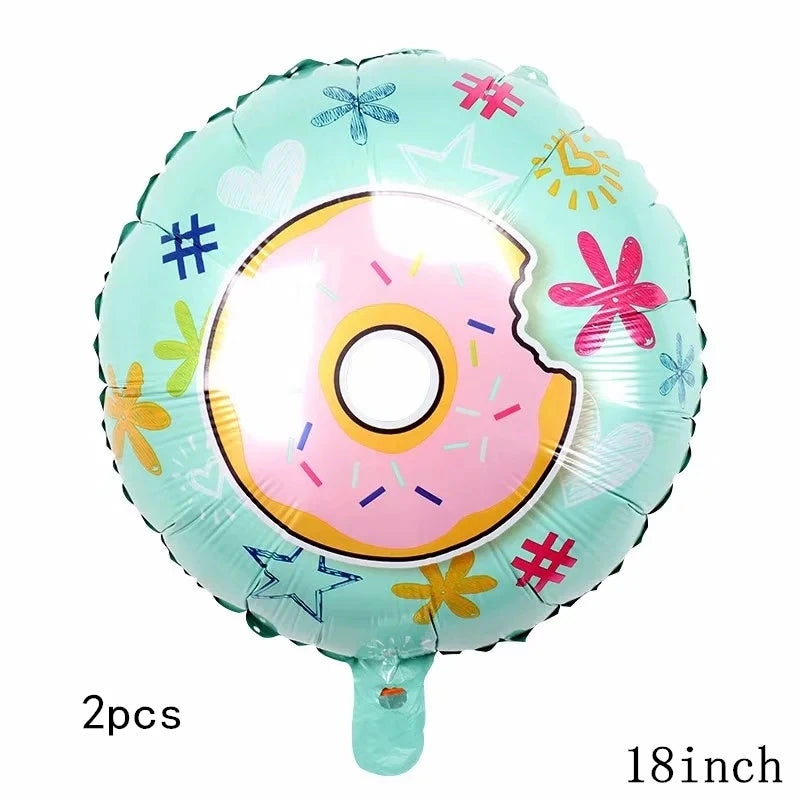 18 inch donut foil balloon 2 pcs