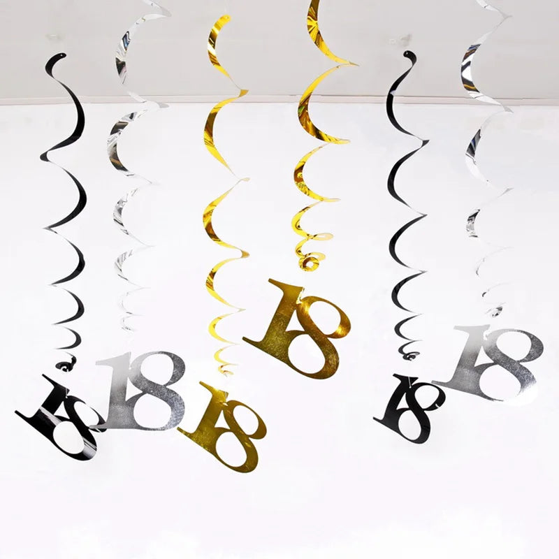 18th birthday ceiling streamers