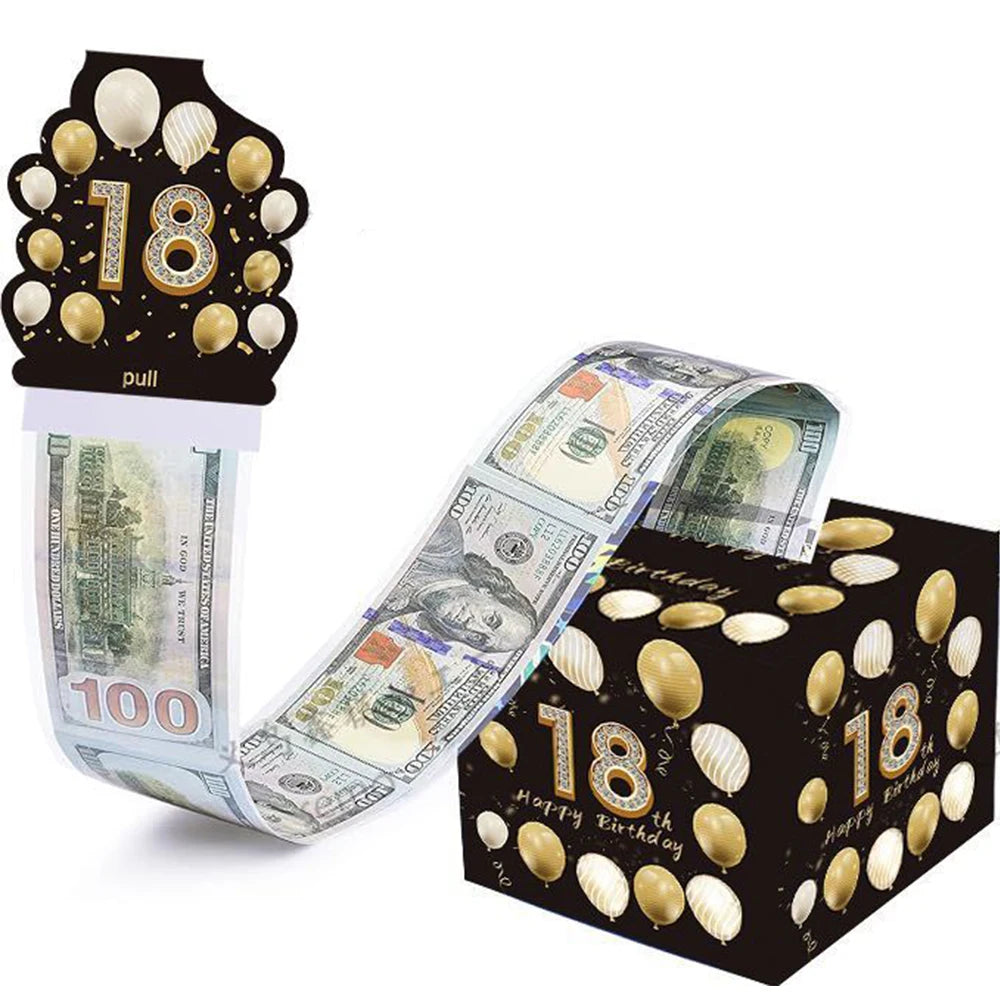 18th birthday money pull box