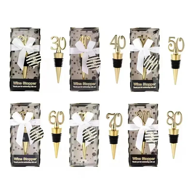 30th 40th 50th 60th 70th 80th wine stopper birthday gift