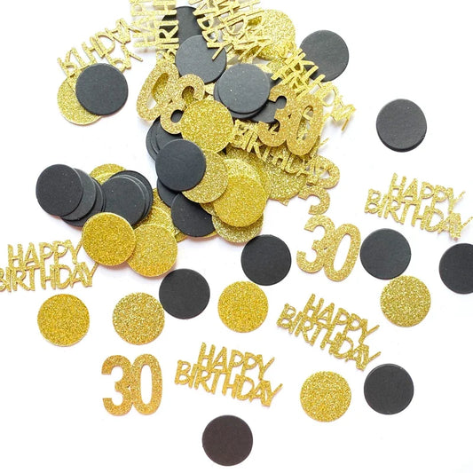 30th birthday table confetti