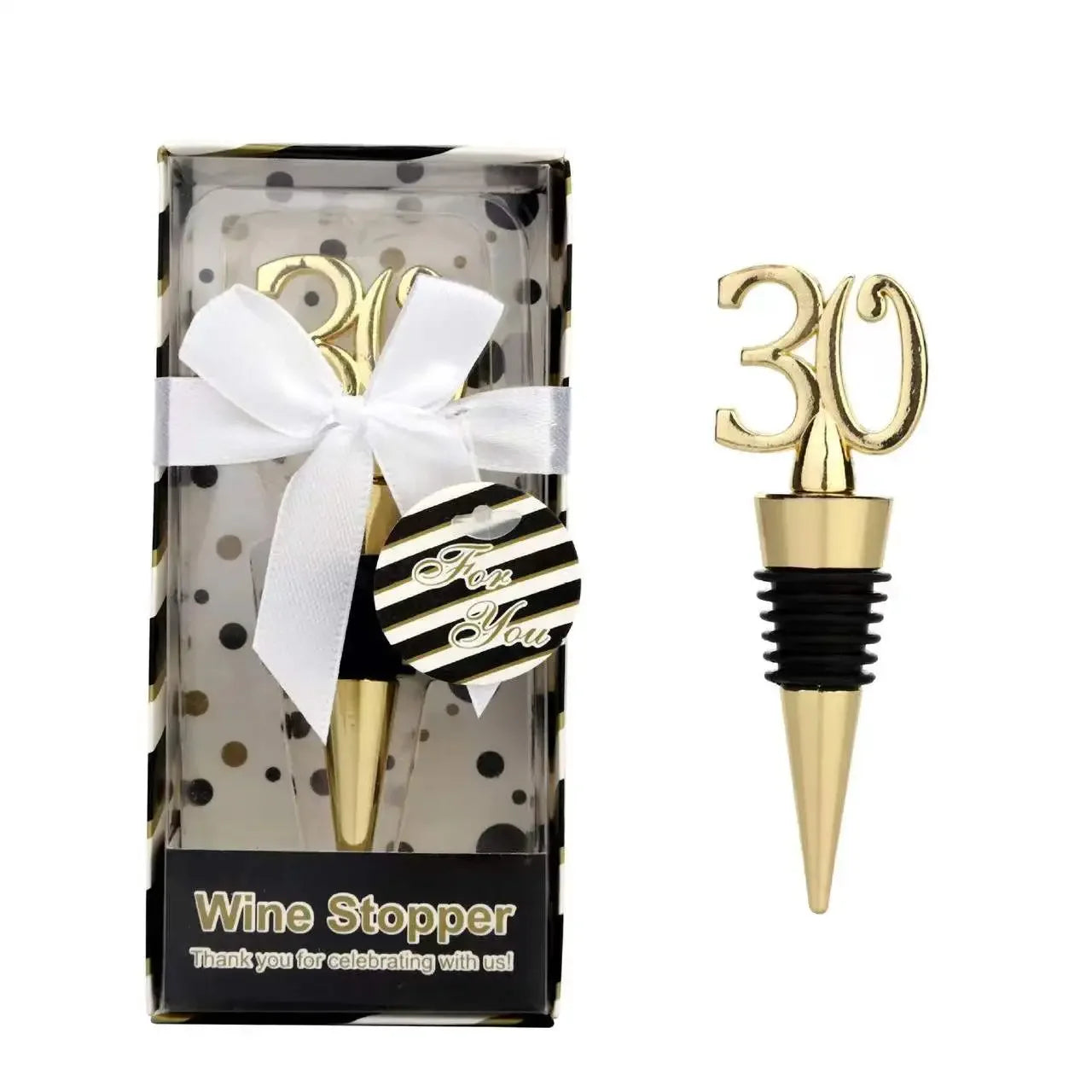 30th wine stopper birthday gift
