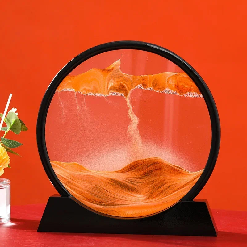 3D Sand art rotating ornament christmas gift