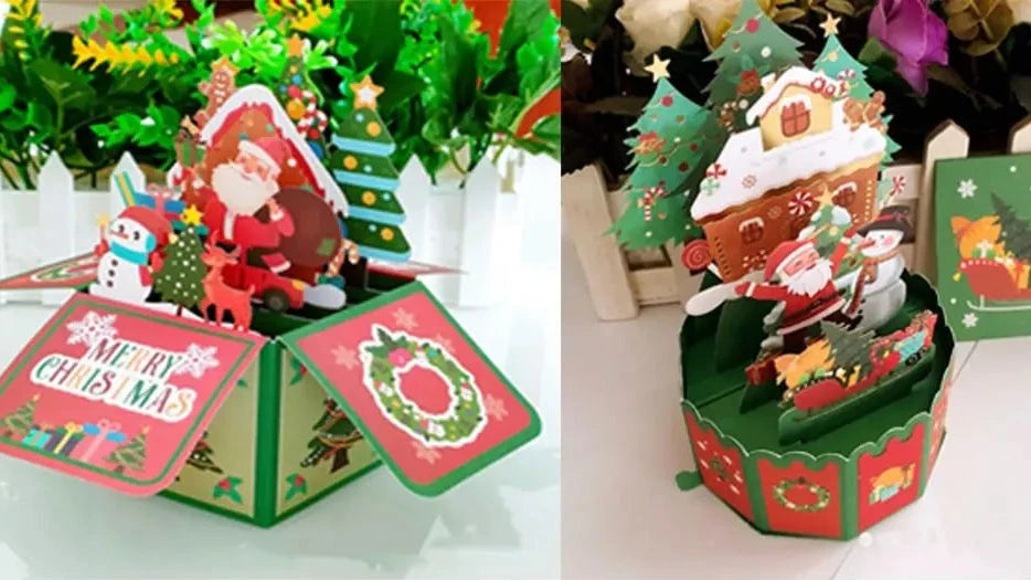 3D popup Christmas Cards