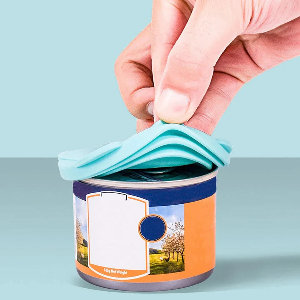 3 In 1 Reusable Silicone Dog Cat Canned Lid Food Sealer