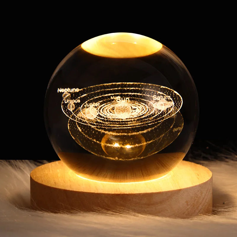 3d Galaxy night light neptune uranus jupiter saturn moon sun