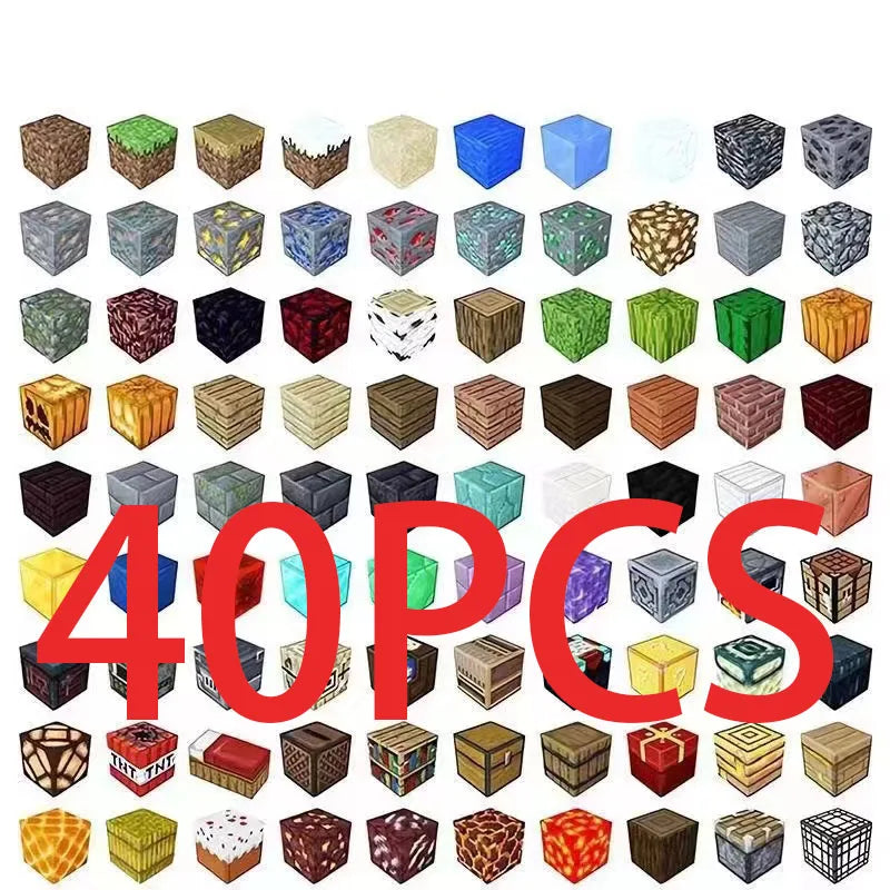 40pcs mining blocks