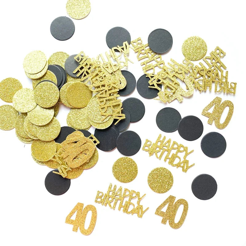 40th birthday confetti