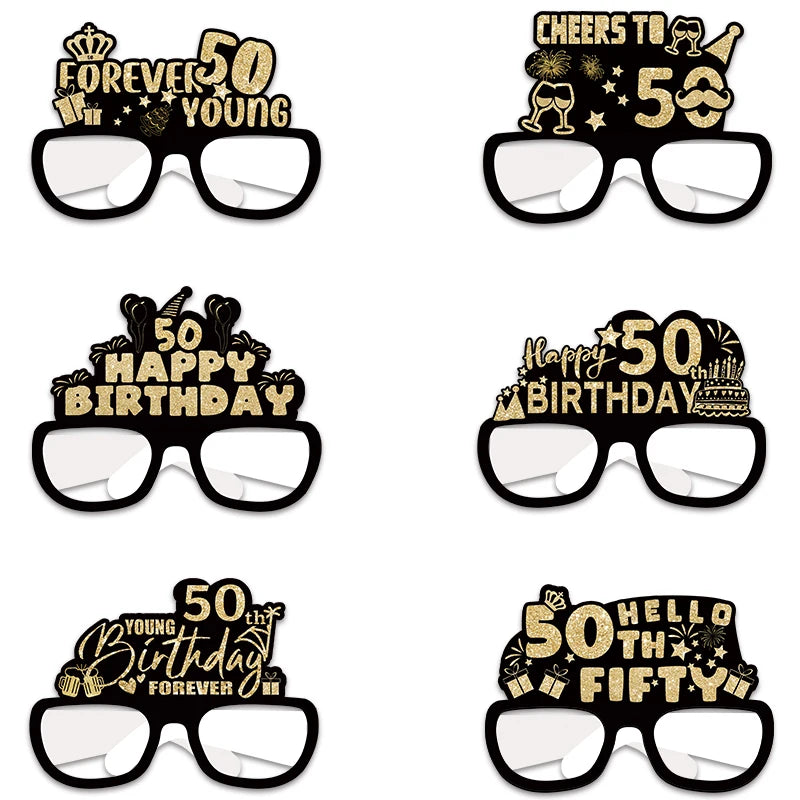 50th Birthday glasses photo prop
