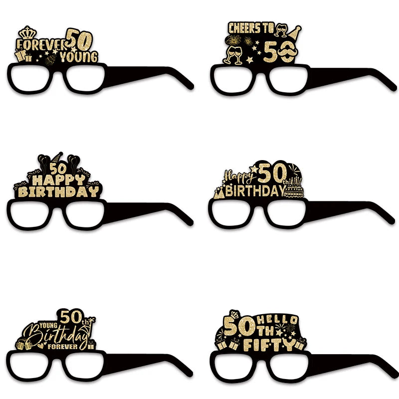 50th Birthday photo prop glasses