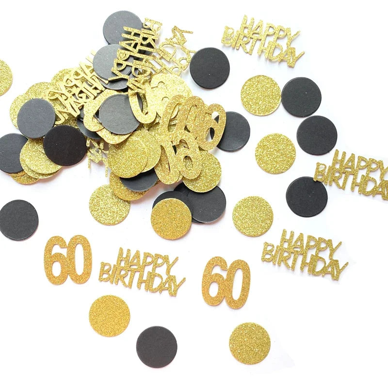 60th birthday confetti