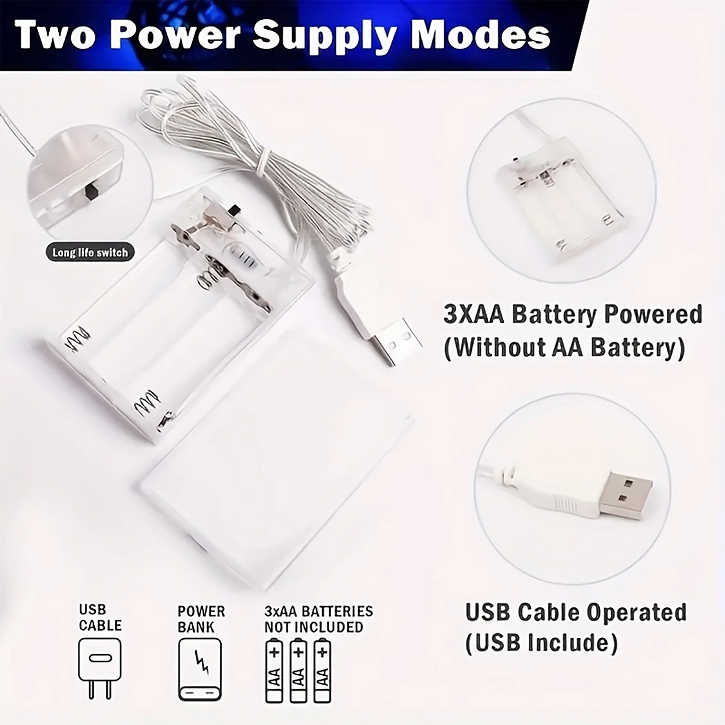 AA Battery LED light