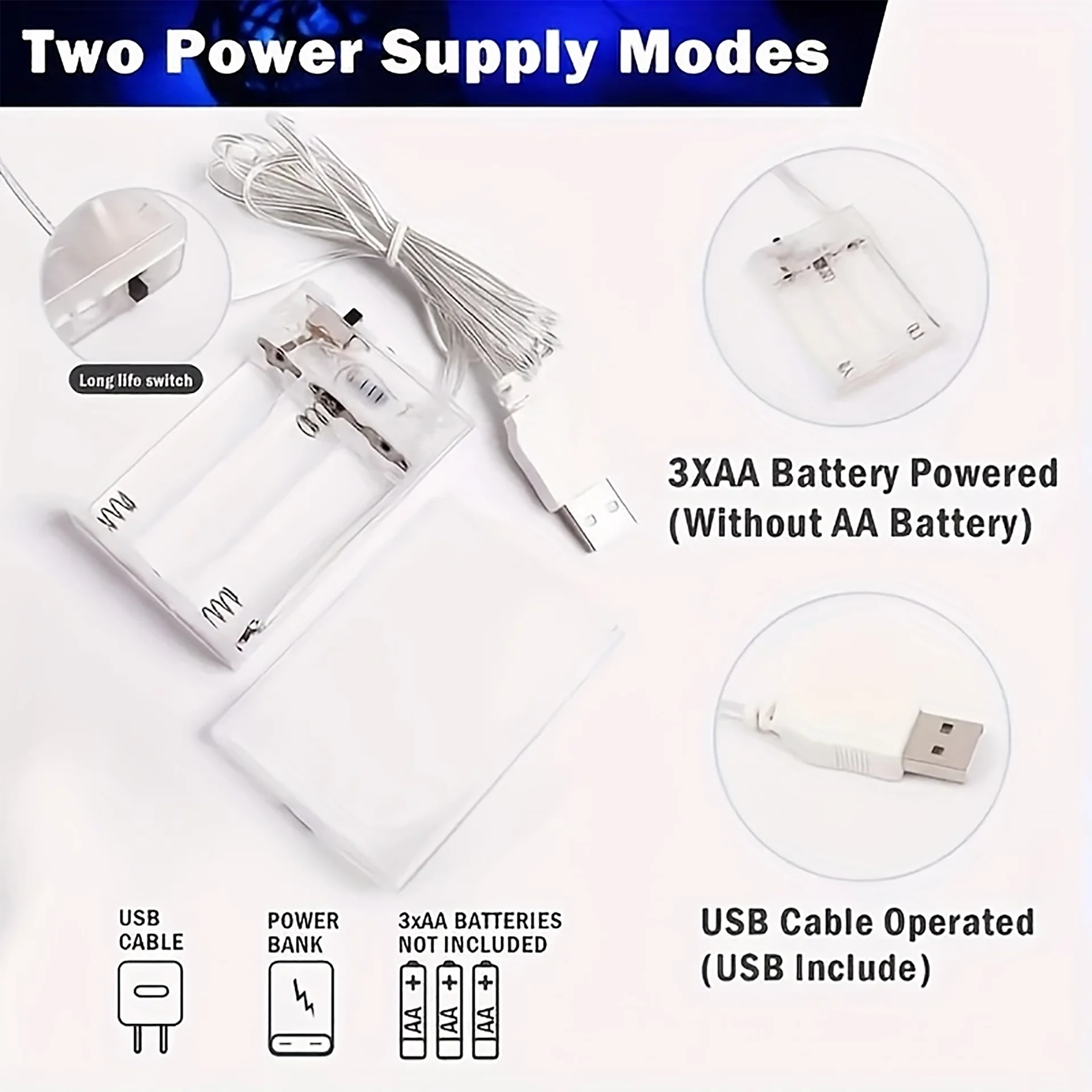 AA Battery LED light