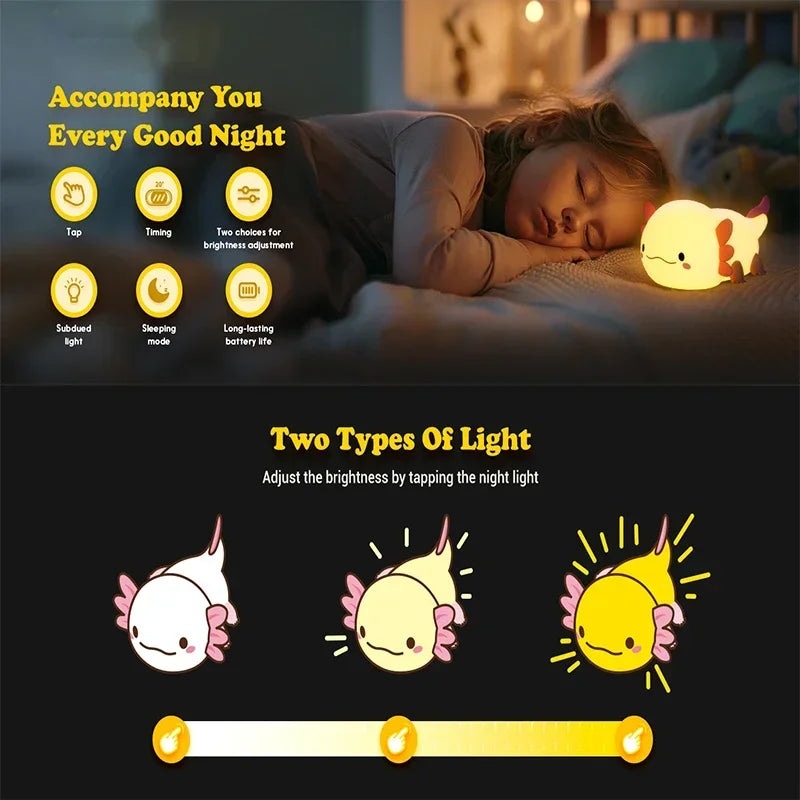 Axolotl 2 types of light adjustment