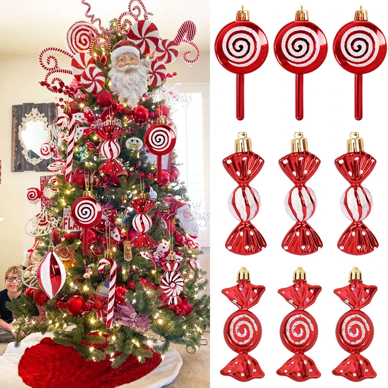 Candy Cane Christmas Tree Ornaments