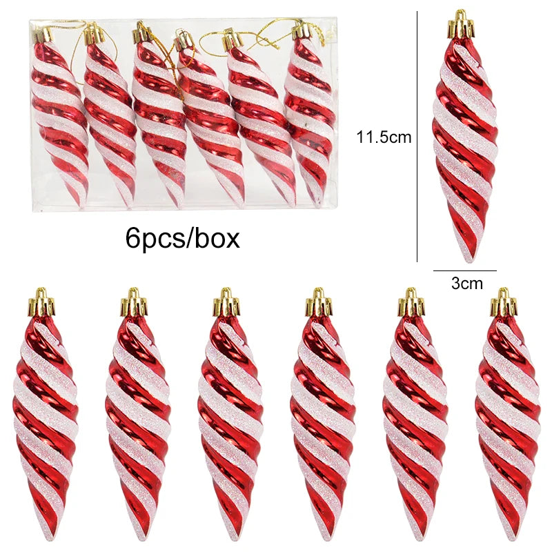Candy Cane Cone 6pc Box