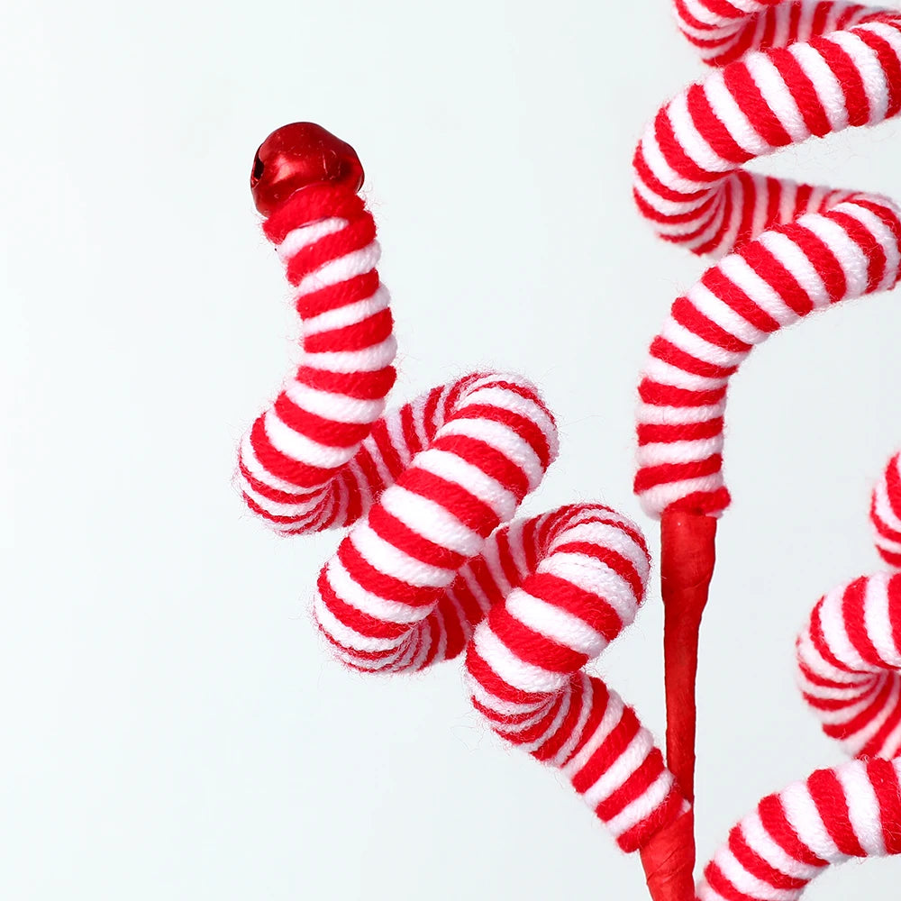 Candy cane felt Christmas tree decoration