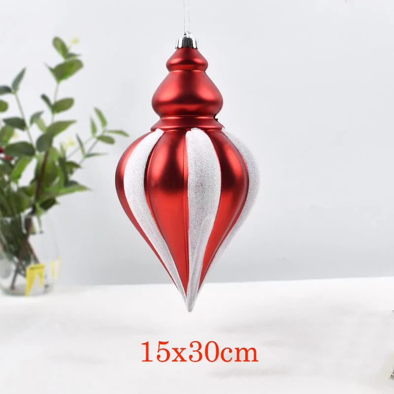 Candycane Water drop shape Christmas Decoration 15x30cm