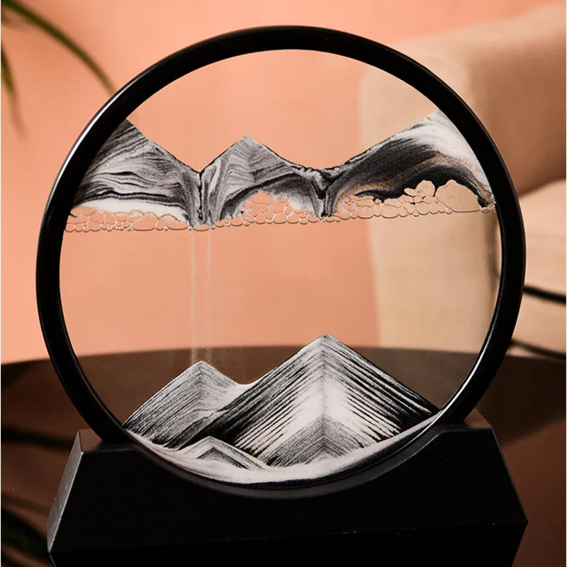 Christmas 3D rotating sand art ornament gift