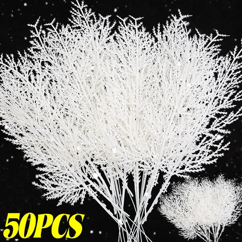 White coral-like branches with '50PCS' text on a black background
