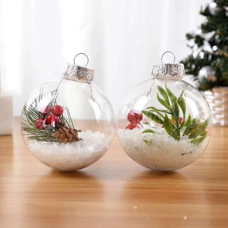Christmas Baubles DIY fillable balls