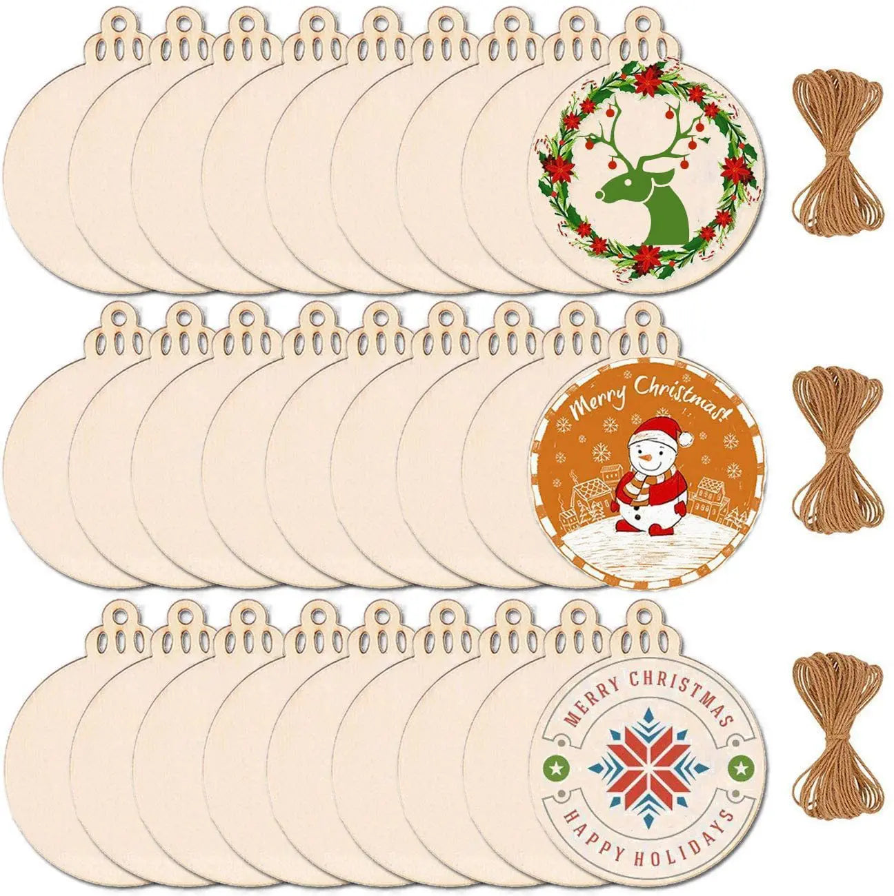 Christmas Craft DIY Wooden Decoration