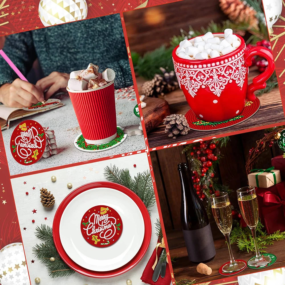 Christmas Craft coasters for cups