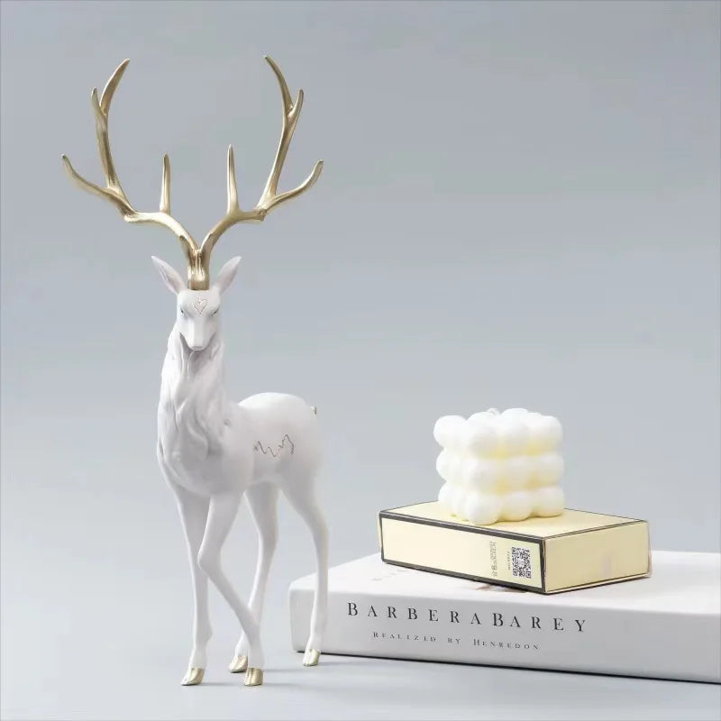 Christmas Decoration Resin Reindeer