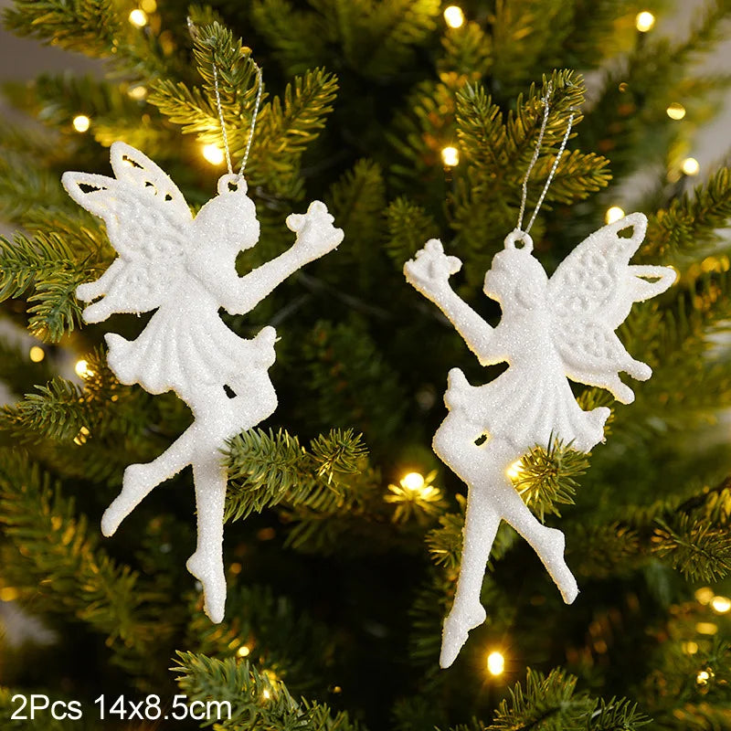 Christmas Fairies 12x8.5cm tree ornament