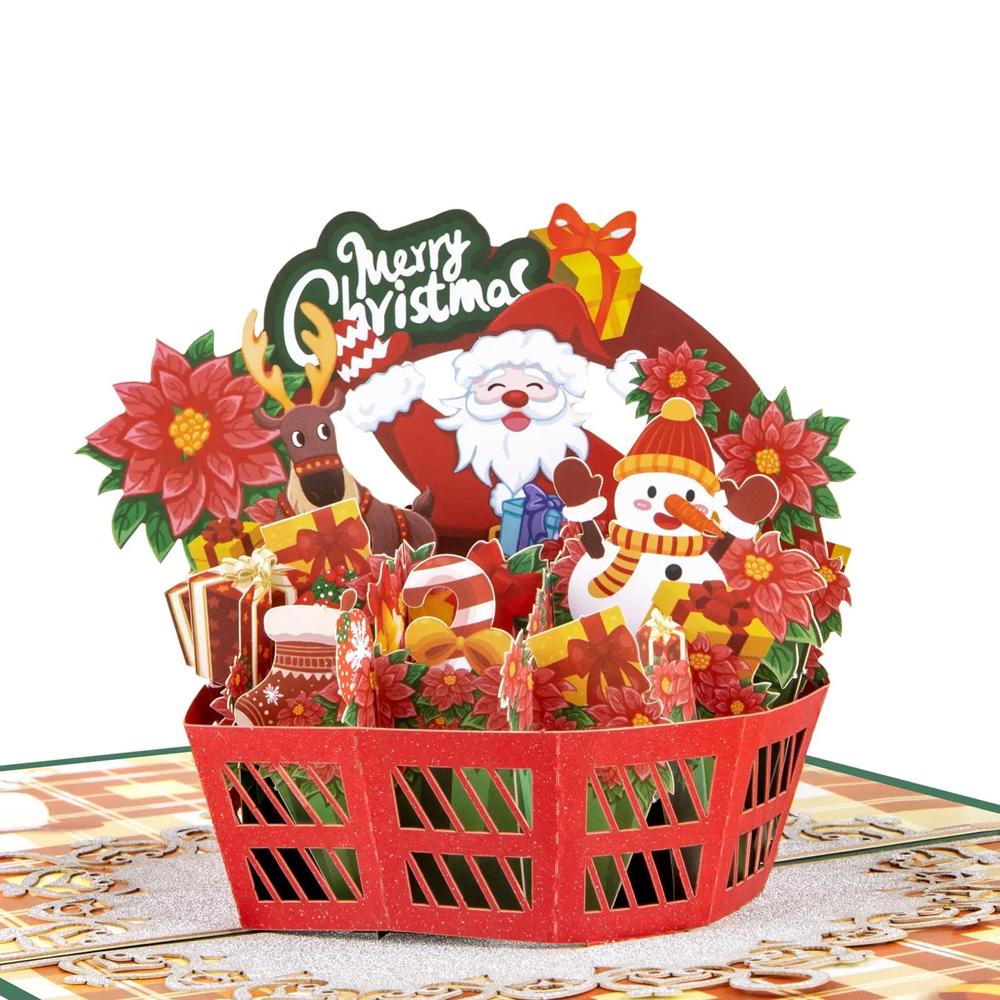 Christmas Pop Up card Basket