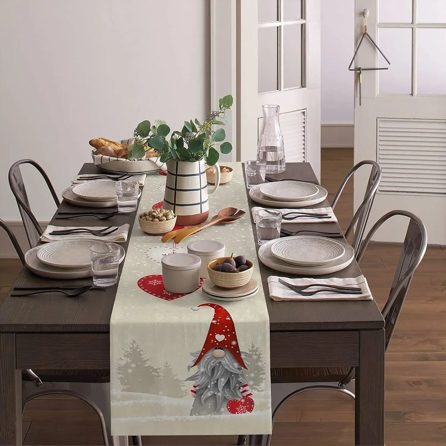 Christmas Table Runner Gnome theme
