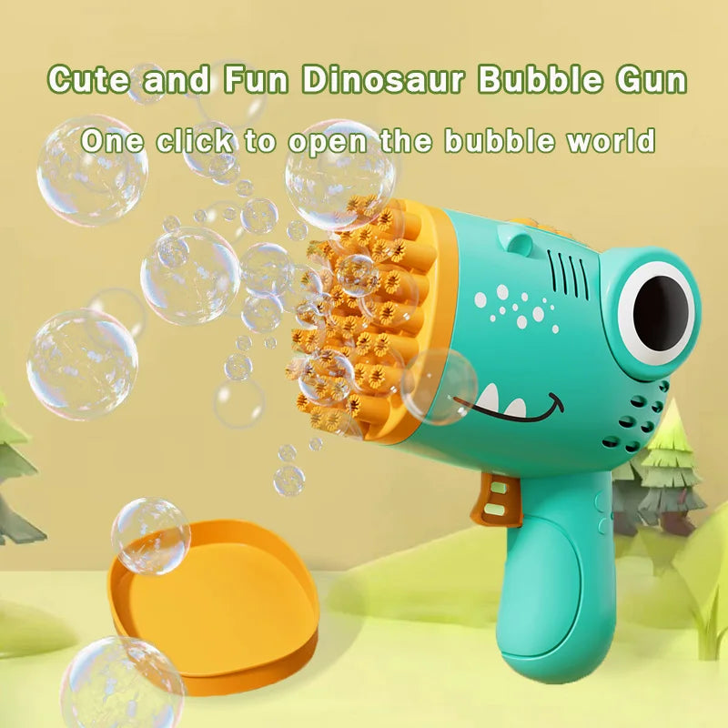 Cute and Fun Dinosaur Bubble Gun Kids Gift