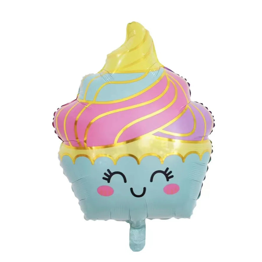 Cute cupcake foil balloon