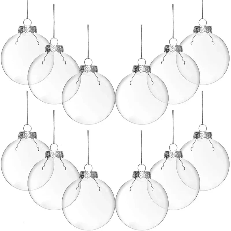 DIY Fillable Hanging Christmas Tree Baubles
