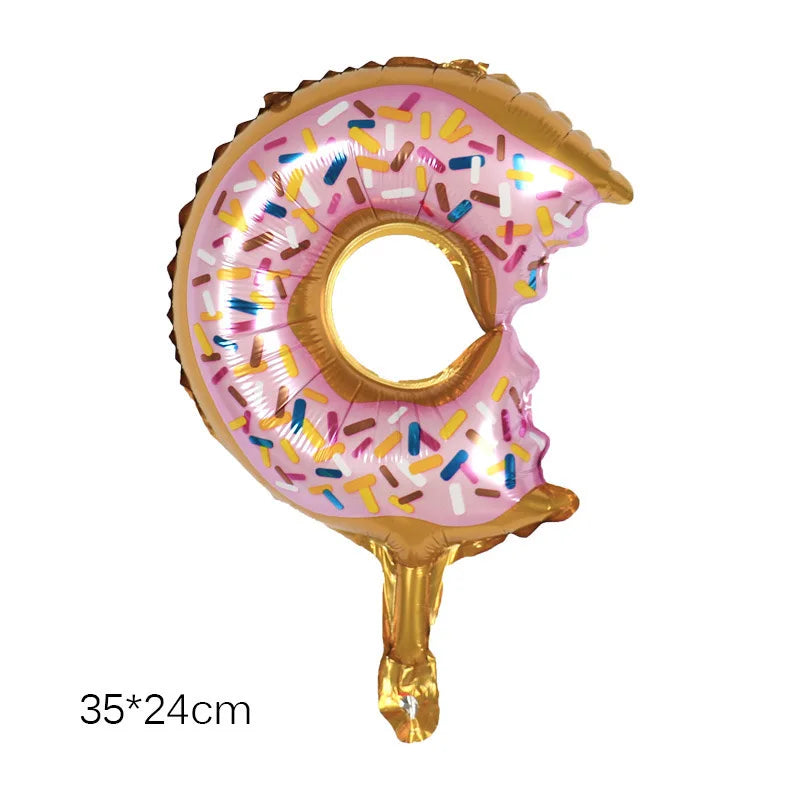 Donut bite foil balloon