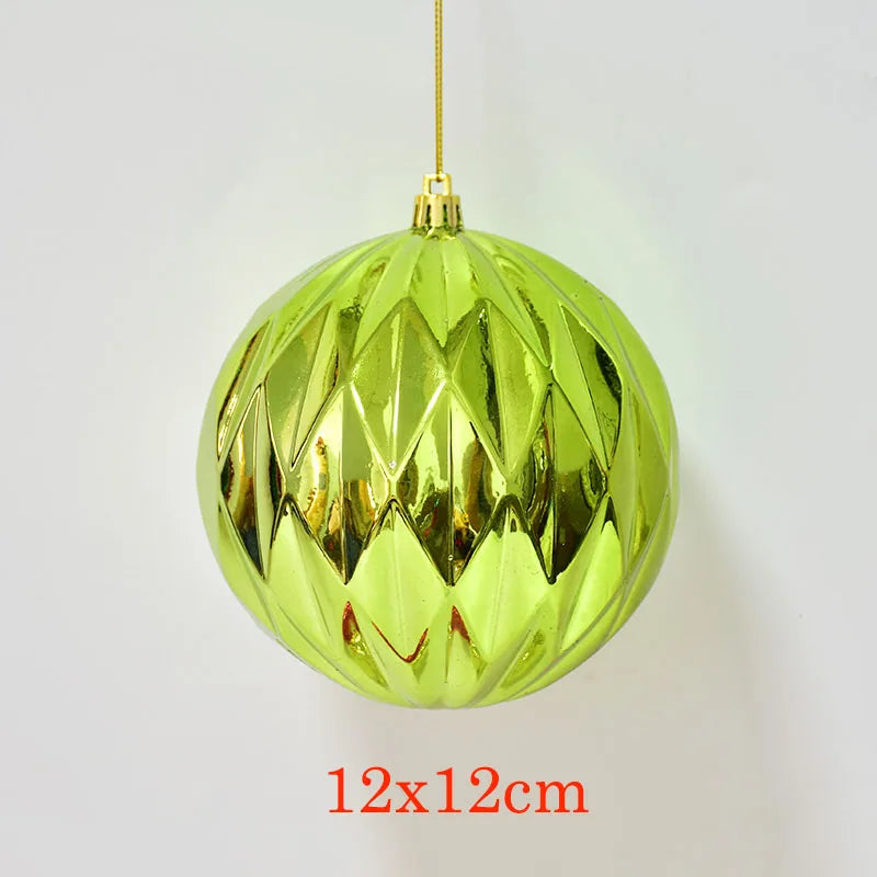 Green Onion shape Christmas Tree Ornamanet 12cmx12cm