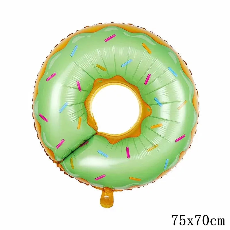 Green sprinkles donut foil balloon