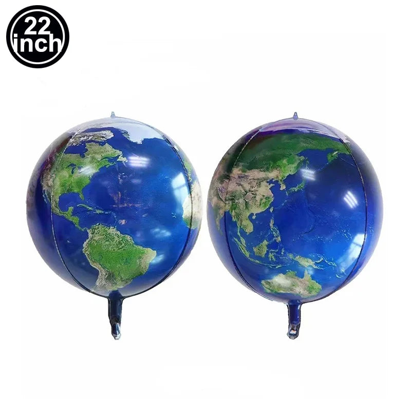 3D Astronaut Space Rocket Foil Balloons