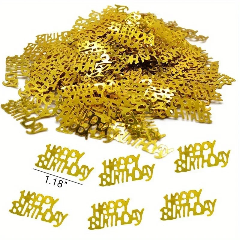 Happy birthday table confetti