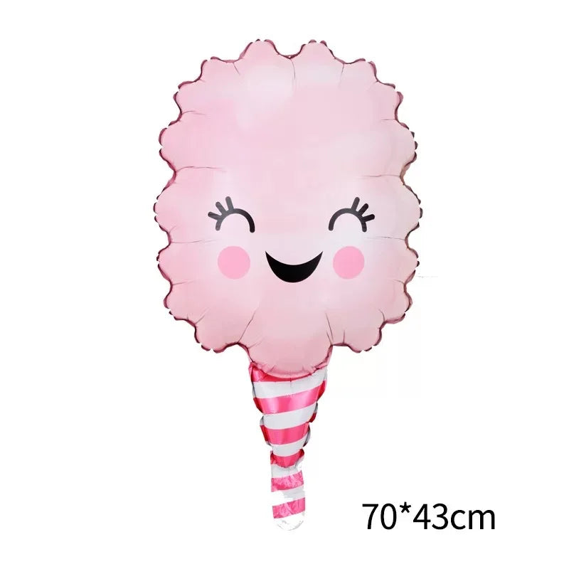 Happy pink cloud foil balloon