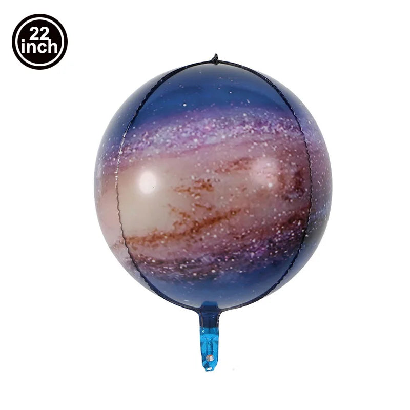 3D Astronaut Space Rocket Foil Balloons