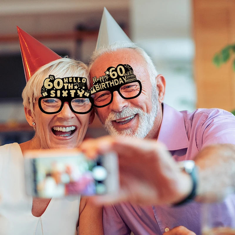 Hello 60 photo prop glasses