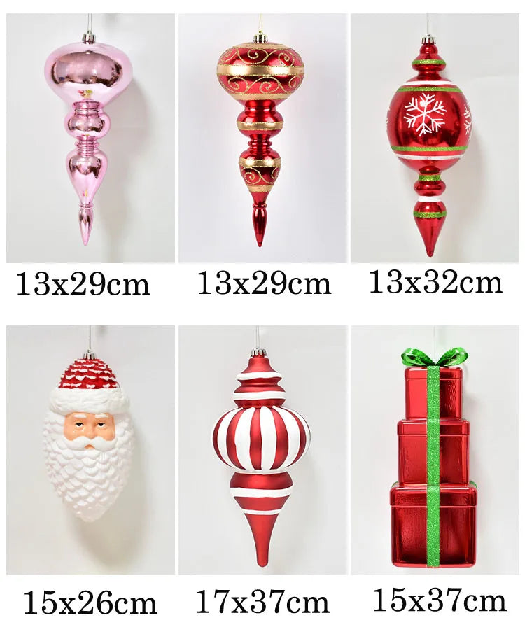 Large Christmas tree ornaments