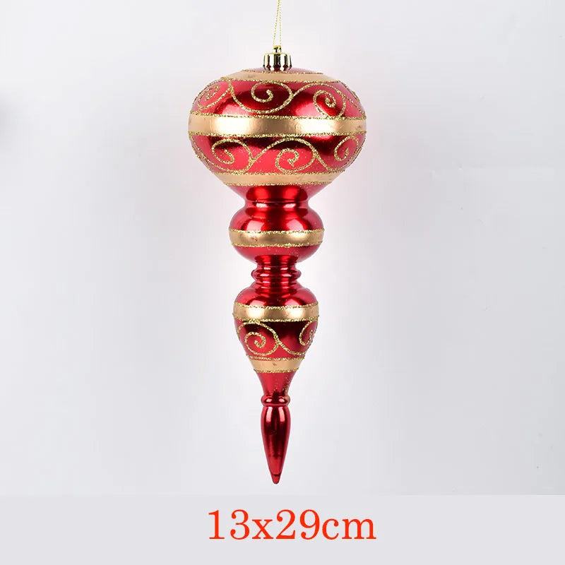Large gold and red pendant 13cmx29cm