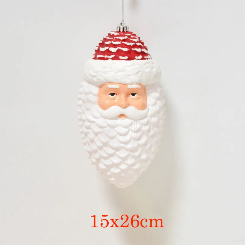 Large santa christmas tree decoration 15cmx26cm