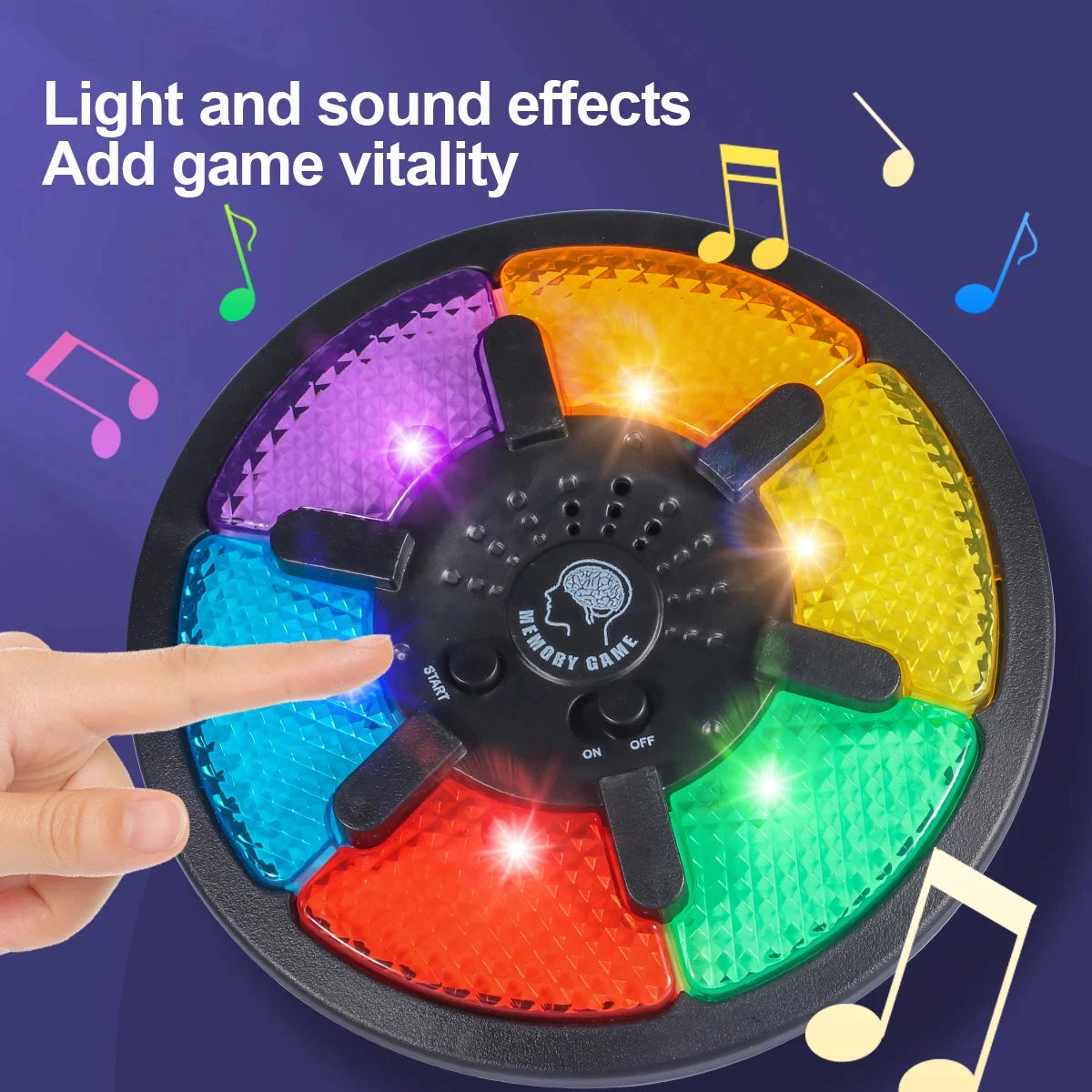 Light and sound effect memory game