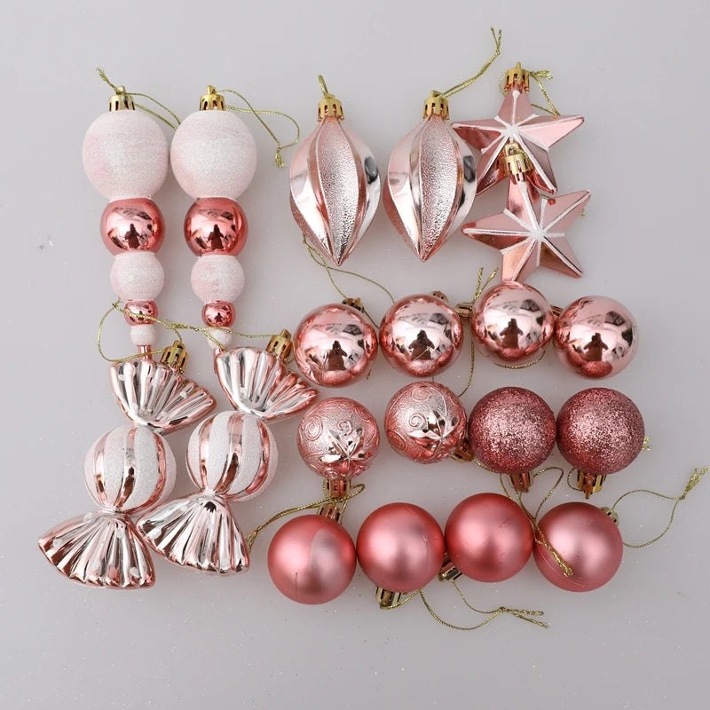 Luxury rose gold decorations