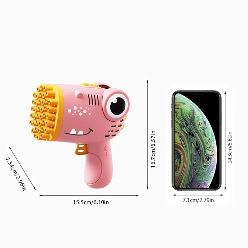 Pink Dinosaur Bubble Gun Gift for girls