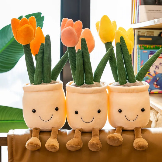Plush Plant Tulip Gift For Her