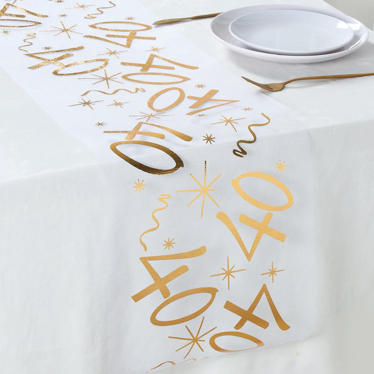 18th 30th 40th 50th 60th 70th Birthday Sheer Table Runner